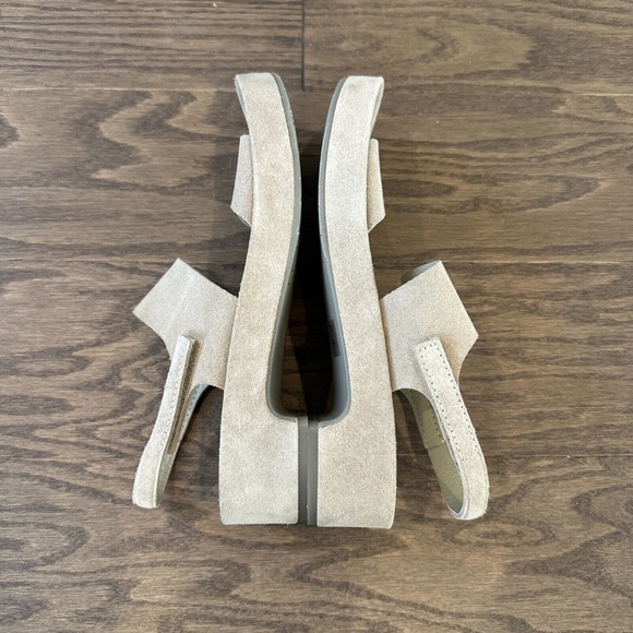 Pedro Garcia Lory Slingback Platform Sandal Seasalt Castoro Tan 8.5 US / 38.5 EU - Picture 3 of 6